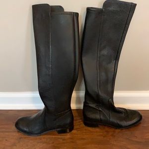 Michael Kors Women’s Leather Riding Boots (black)